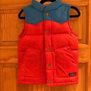 Patagonia Orange and Blue Kids Vest